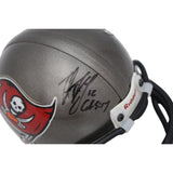 Trent Dilfer Signed Buccaneers TB VSR4 Replica Mini Helmet Beckett 44730