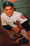 Yogi Berra Signed HOF Postcard (PSA COA) New York Yankees 18xAll Star Catcher
