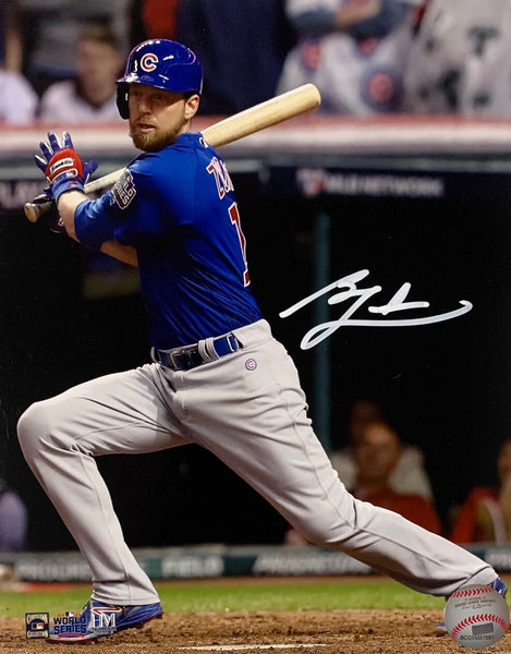 Cubs World Seires MVP BEN ZOBRIST Signed 8x10 AUTO Photo #1 AUTO