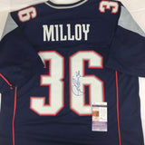 Lawyer Milloy Signed Patriots Jersey (Patriots Alumni Club) 4 Time Pro Bowl D.B.