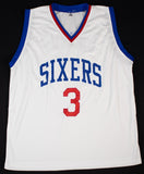 Dana Barros "95 All Star" Signed Philadelphia 76ers Jersey (JSA) 1989 1st Rnd Pk