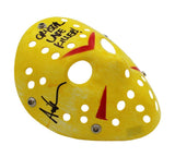 Ari Lehman Signed Friday the 13th Yellow Costume Mask - Crystal Lake Killer Insc