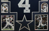 FRAMED DALLAS COWBOYS DAK PRESCOTT AUTOGRAPHED SIGNED JERSEY JSA COA