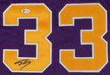 Shaquille O'Neal Signed L.S.U. Tigers Jersey (Beckett COA) Magic, Lakers, Heat