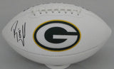 Packers RYAN LONGWELL Signed Wilson White Panel Logo Football AUTO - JSA
