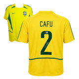 Cafu Signed Brazil Soccer Jersey #2 with Beckett COA