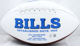 Stefon Diggs Autographed Buffalo Bills Logo Football-Beckett W Hologram *Left