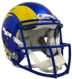 ODELL BECKHAM Jr. Autographed Rams Champs Logo Authentic Helmet FANATICS