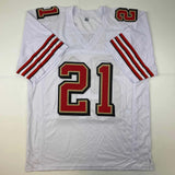 Autographed/Signed Frank Gore San Francisco White Retro Football Jersey JSA COA
