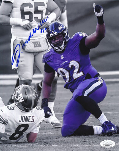 Justin Madubuike Autographed 8x10 Photo Baltimore Ravens JSA 186482