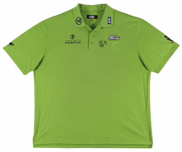 John Daly Authentic Signed Match Worn Green Loudmouth Polo Shirt BAS #BK84767