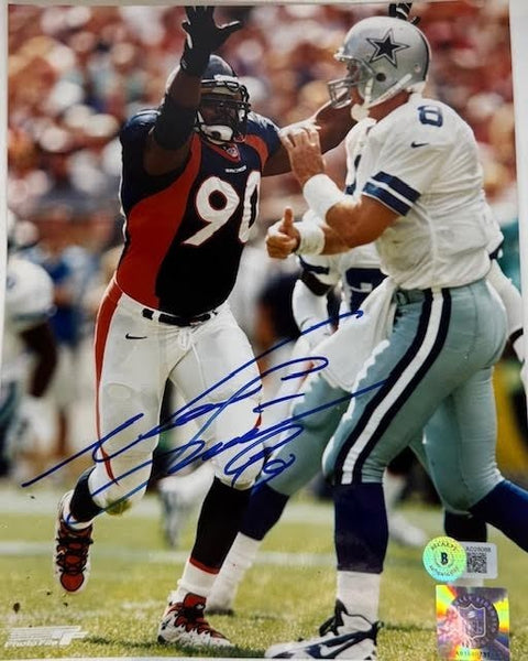 Neil Smith Autographed Denver Broncos 8x10 Photo BAS COA