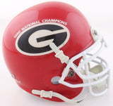 Herschel Walker "34" Signed Georgia Bulldogs Schutt Mini Helmet (JSA COA) R.B.