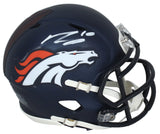Bo Nix Autographed Denver Broncos 2024 Speed Mini Helmet Fanatics