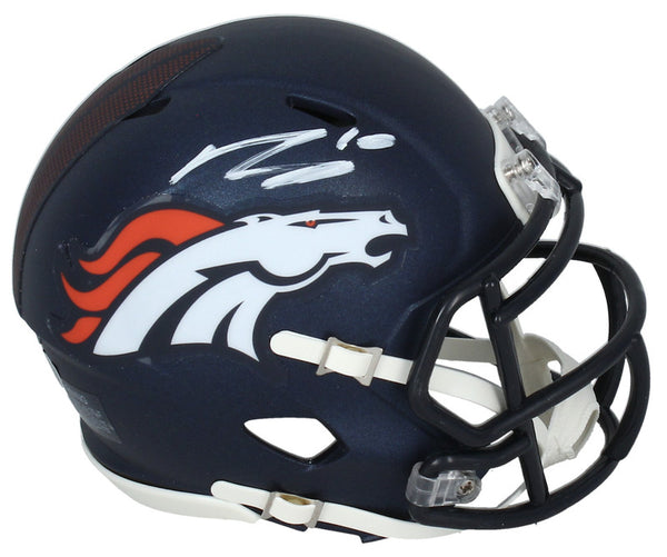Bo Nix Autographed Denver Broncos 2024 Speed Mini Helmet Fanatics