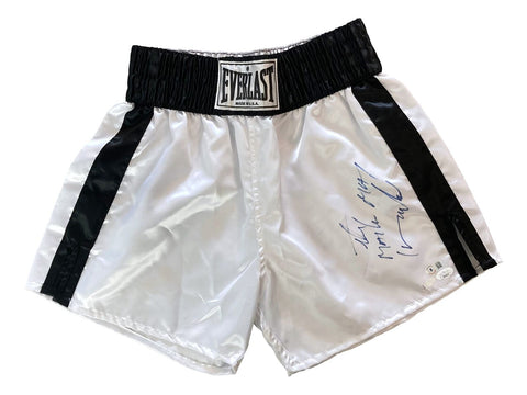 Hector Camacho Signed Everlast Boxing Trunks The Macho Man Inscribed BAS