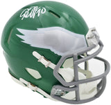 DESEAN JACKSON AUTOGRAPHED EAGLES 2023 KELLY GREEN MINI HELMET BECKETT 243641