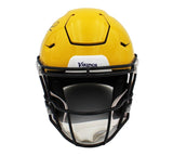 Randy Moss Signed Minnesota Vikings Custom Speed Flex Auth Yellow Fade Helmet