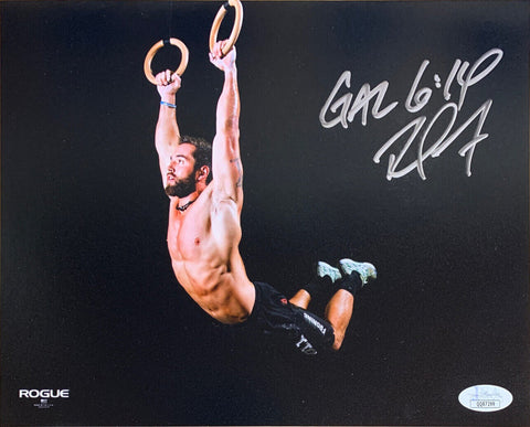 Rich Froning Jr Autographed Fitness Signed Muscle Up 8x10 Photo JSA COA