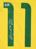 Ronaldinho Signed Brazil FC Home Yellow Jersey #11 - Beckett Hologram *M