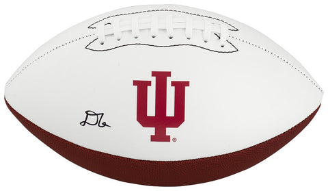 D'Angelo Ponds Signed Indiana Hoosiers Logo Brands Logo Football -(SCHWARTZ COA)