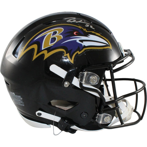 Ray Lewis Autographed Baltimore Ravens SpeedFlex Helmet Beckett Witness 57513