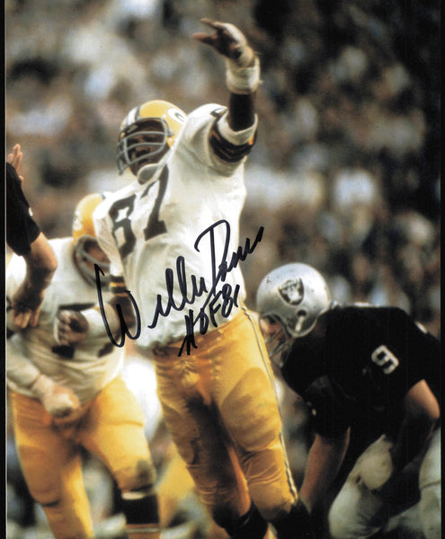 Willie Davis Autographed 8x10 Photo Green Bay Packers "HOF 81" SKU #245964