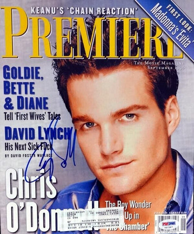 Chris O'Donnell Autographed Signed Premiere Magazine PSA/DNA #V57387
