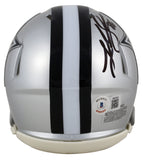Cowboys Luke Schoonmaker Authentic Signed Speed Mini Helmet BAS Witnessed