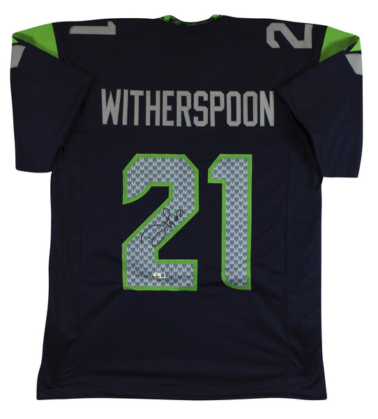 Devon Witherspoon Authentic Signed Navy Pro Style Jersey BAS Witnessed