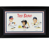 Tom Glavin, Steve Avaery, Terry Pendleton Signed Atlanta Braves Framed Artwork
