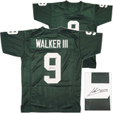 MICHIGAN STATE KENNETH WALKER III AUTOGRAPHED GREEN JERSEY BECKETT 235711