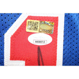 Dennis Rodman Autographed/Signed Pro Style Blue Jersey JSA 43437