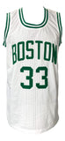 Larry Bird Signed Custom White Pro-Style Basketball Jersey Bird+JSA ITP