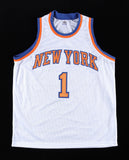 Chris Childs Signed Knicks Jersey (PSA QR) New York Point Guard (1994-2001)