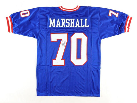 Leonard Marshall Signed New York Giants Jersey (JSA COA) 2xSuper Bowl Champ D.E.