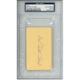 Earl "Dutch" Clark Autographed/Signed Detroit Lions Cut PSA Slabbed 54789