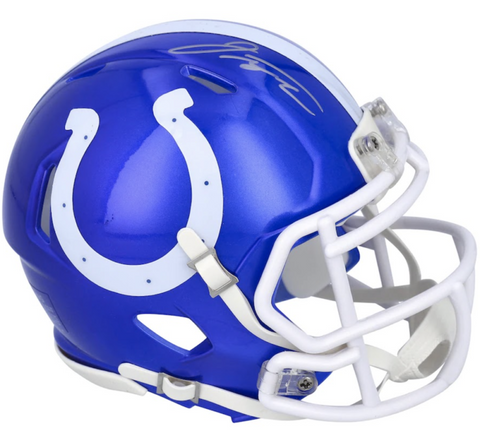 JONATHAN TAYLOR Autographed Colts Flash Speed Mini Helmet FANATICS