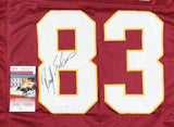 Ricky Sanders Signed Washington Redskin Stat Jersey (JSA COA) 2xSuper Bowl Champ
