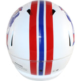 Tedy Bruschi Signed New England Patriots F/S TB Helmet Beckett Witness 51686