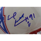 Earl Campbell Signed Tennessee Titans F/S Retro Helmet Beckett Witness 56951