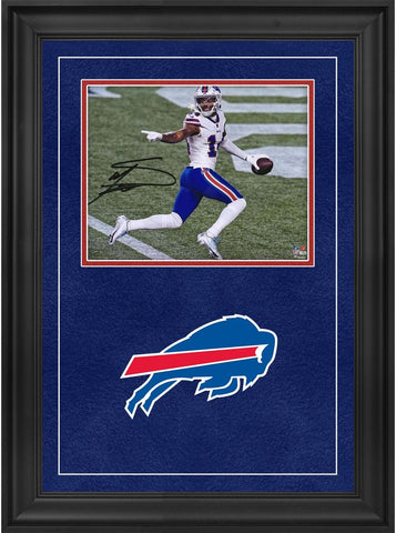 Stefon Diggs Buffalo Bills Deluxe FRMD Signed 8x10 Touchdown vs. Patriots Photo