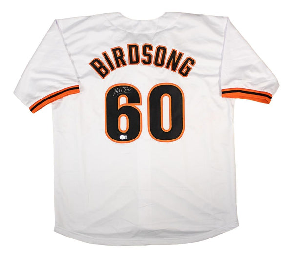 Hayden Birdsong San Francisco Signed White Baseball Jersey BAS