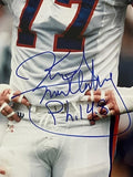 Karl Mecklenburg Autographed/Inscribed Denver Broncos 8x10 Photo w/ Plaque JSA