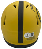 James Harrison Autographed Pittsburgh Steelers Rave Football Mini Helmet Beckett