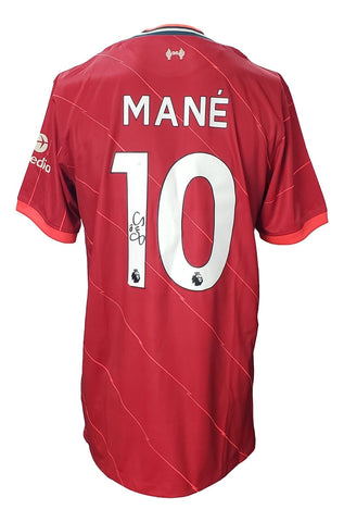 Sadio Mane Signed Liverpool FC Red Nike Soccer Jersey BAS