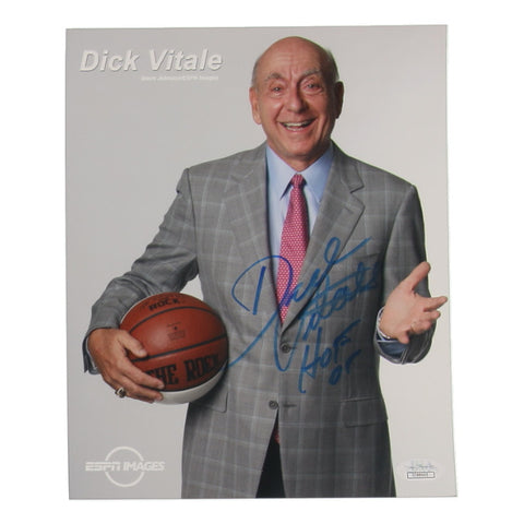 Dick Vitale Signed 8x10 Photo Inscribed "HOF 08" - James Spence Authentication