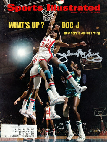 Julius Dr. J Erving Signed ABA New York Nets Sports Illustrated 1/14/74 Beckett