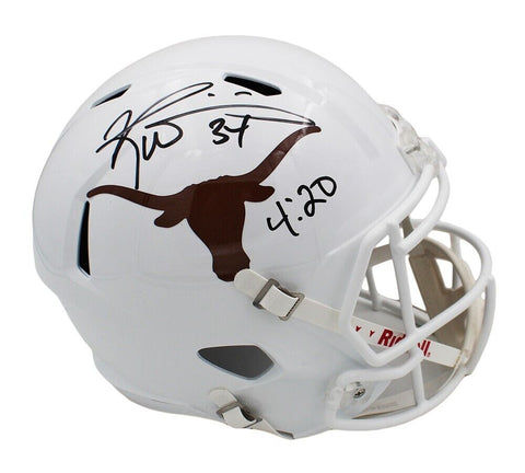 Ricky Williams Signed Texas Longhorns Speed Full Size Helmet with "4:20" Insc