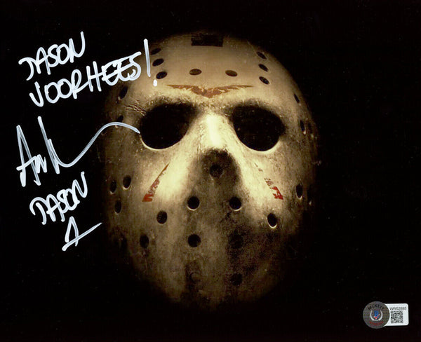 Ari Lehman Autographed/Signed Friday The 13th 8x10 Photo Jason Beckett 36404